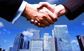 businessmen shaking hands sm