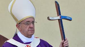 pope francis with cross
