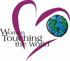 women touching the world