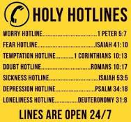 bible holy hotlines