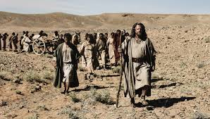 moses and people in desert