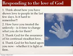 god's love response