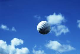 golf ball in air