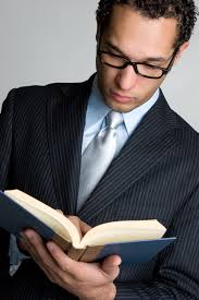 businessman reading