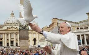 pope francis and dove sm