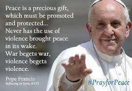 pope peace message