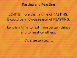 fasting and feasting